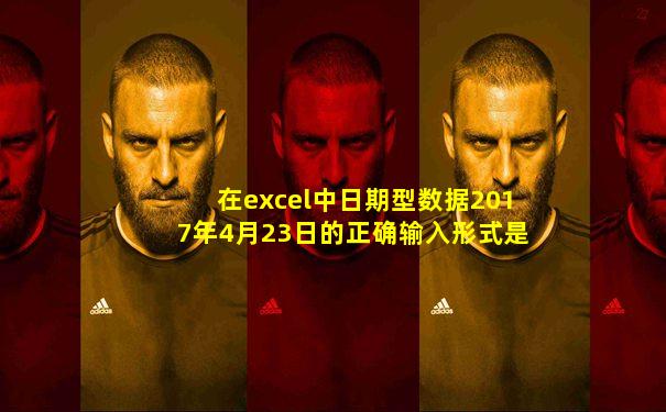 在excel中日期型数据2017年4月23日的正确输入形式是