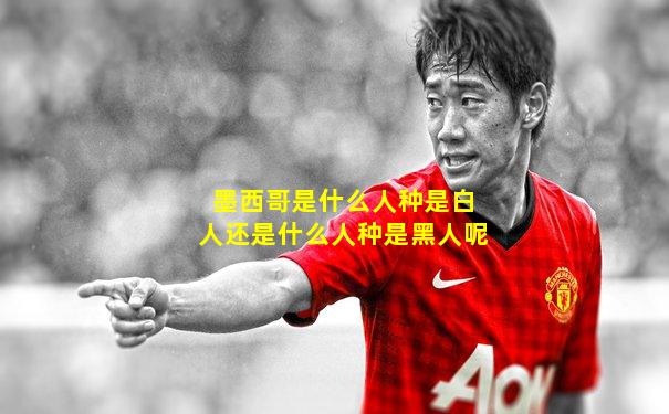 墨西哥是什么人种是白人还是什么人种是黑人呢