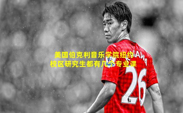 美国伯克利音乐学院纽约校区研究生都有几个专业课